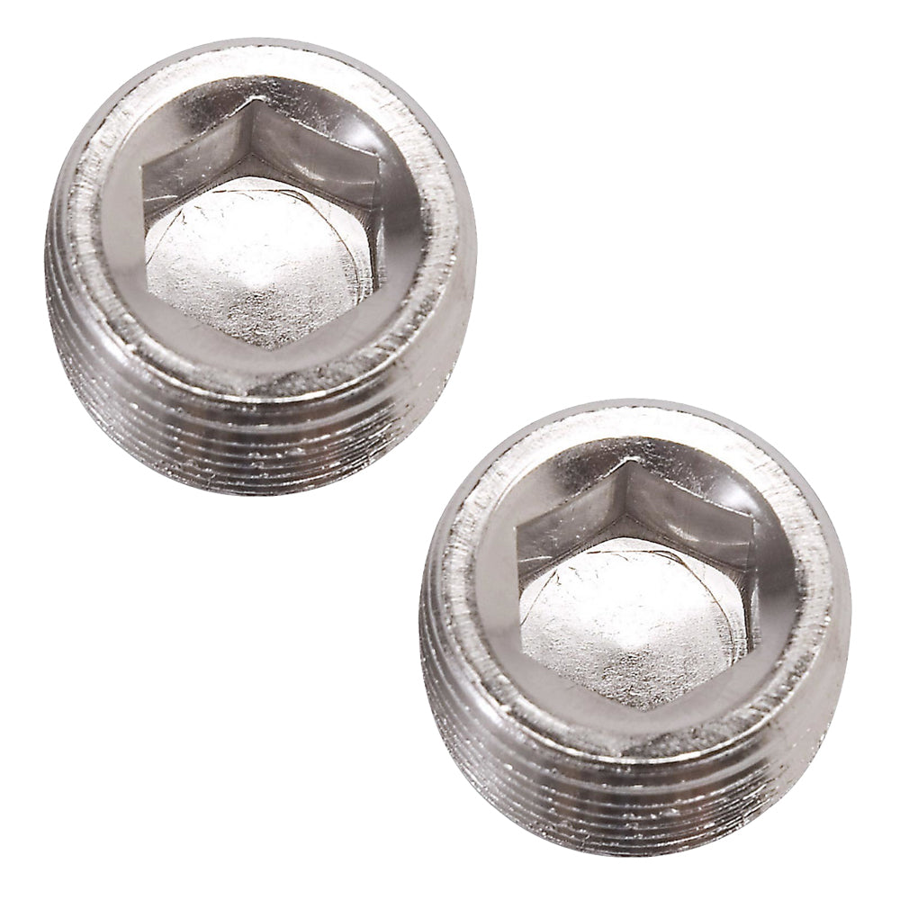 Russell 662051 Endura Pipe Plug Fitting 3/8 Inch NPT Aluminum Nickel Anodized Pair