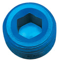 Russell 662060 1/2 Inch NPT Aluminum Allen Pipe Plug, Blue Anodized