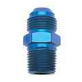Russell Adapter Fitting #10 to 3/8 NPT Aluminum, Blue Anodized