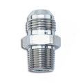 Russell 670031 Endura Adapter Fitting 10 AN Male to 3/8 Inch NPT Male Aluminum Nickel Finish