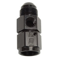 Russell P/C 670353 Straight 8 AN Female to 8 AN Male Fitting with 1/8 Inch NPT Gauge Port