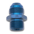 Russell 670440 4AN Male to 12mm x 1.50 Male Adapter Fitting Aluminum Blue Anodized