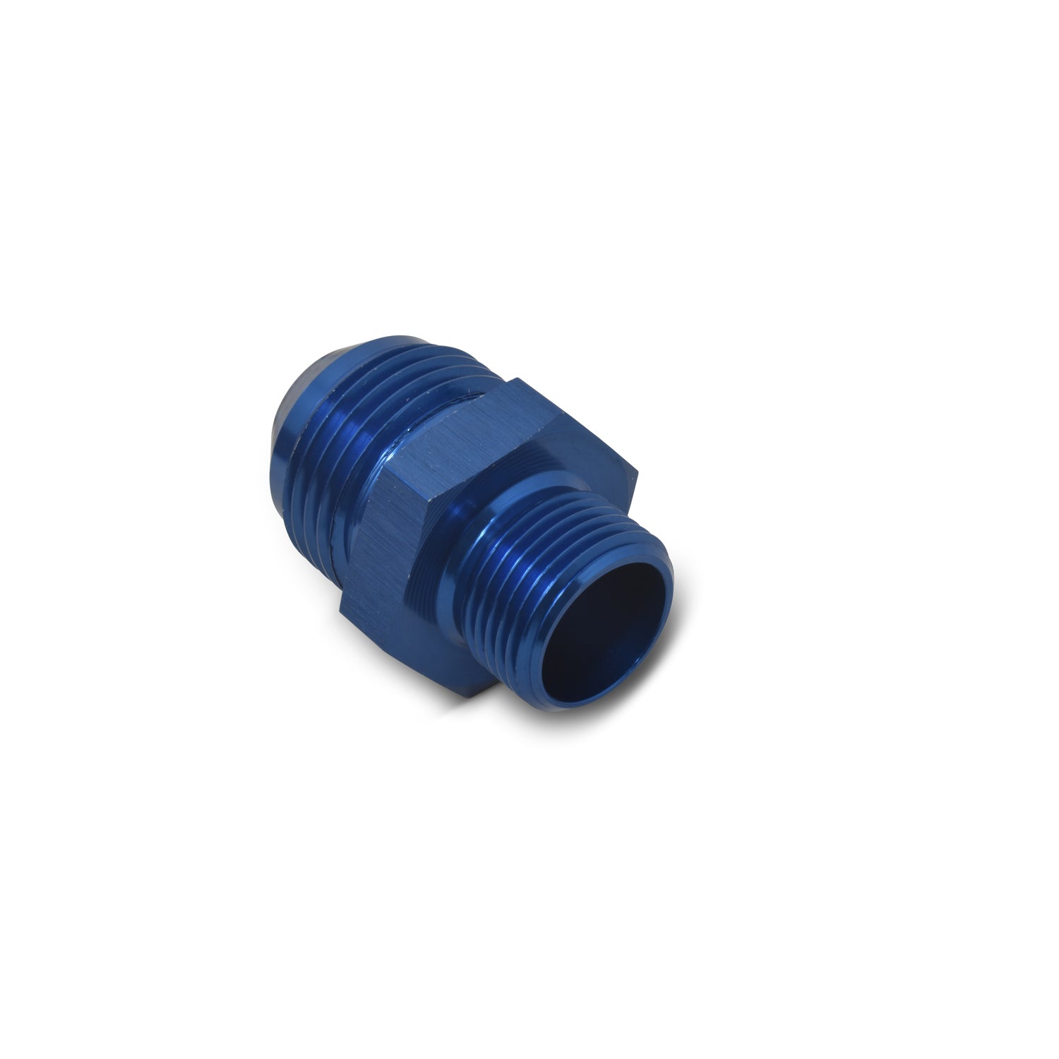 Russell 670500 4AN Male to 10mm x 1.0 Male Aluminum Fitting Blue