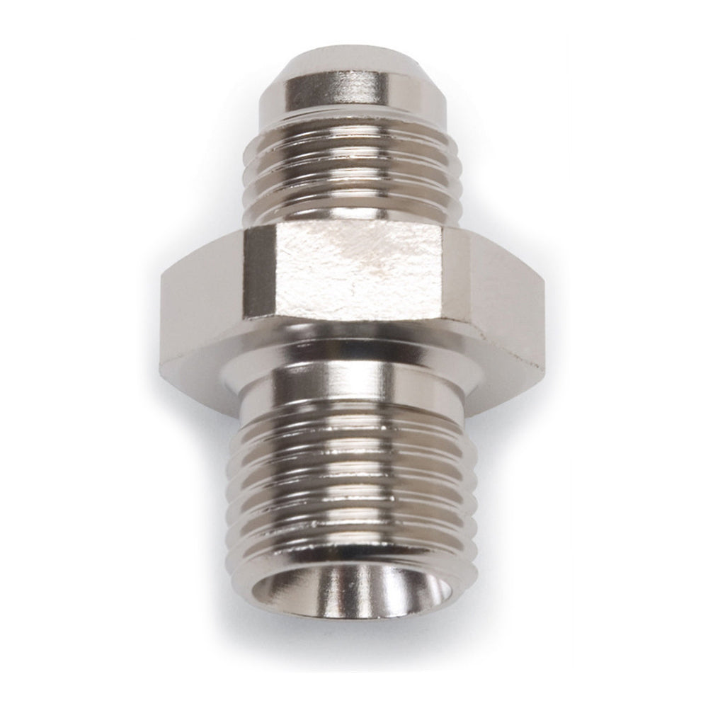 Russell Endura Adapter Fitting 670521, 6 AN Male to 14mm x 1.50 Male Aluminum Nickel Anodized