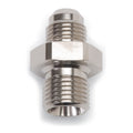 Russell 670561 Endura Adapter Fitting 8 AN Male to 18mm x 1.50 Male Aluminum Nickel Finish