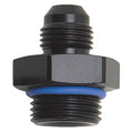 Russell 670640 Reducer Fitting 8AN Male to 6AN Male Aluminum Black Anodized