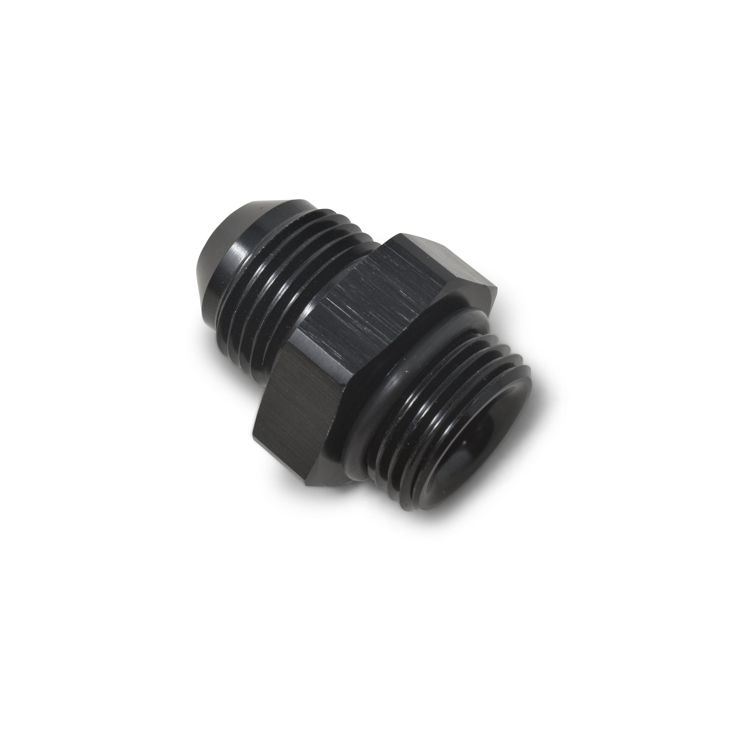 Russell 670660 8AN to 10AN O-Ring Adapter with Aluminum Construction and Black Anodized Finish