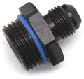 Russell 670930 8AN Male to 6AN Male ORB Fitting with Aluminum Construction and Black Anodized Finish