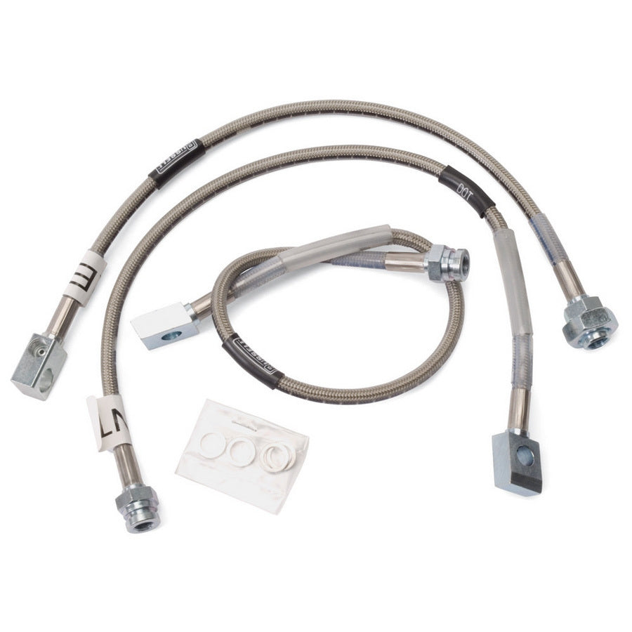 Russell Brake Hose Kit 672370 for GM Fullsize Trucks 1988-2000, Braided Stainless Steel, Front and Rear Disc and Drum Brakes