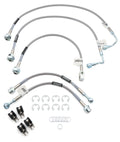 Russell Brake Hose Kit 672450 for GM Fullsize SUVs, Front and Rear Disc Brakes, Braided Stainless Steel, DOT Approved