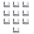 Russell 683941 Brake Line Retaining Clips Set of 10, Steel, Zinc Oxide Finish