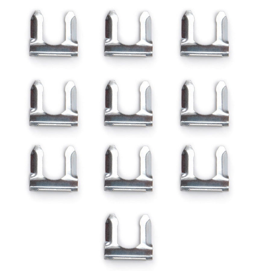 Russell 683941 Brake Line Retaining Clips Set of 10, Steel, Zinc Oxide Finish