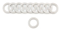 Russell 683990 Crush Washer Set for Brake Lines, 12mm and 7/16 Inch Sizes, Aluminum, Natural Finish, Pack of 10