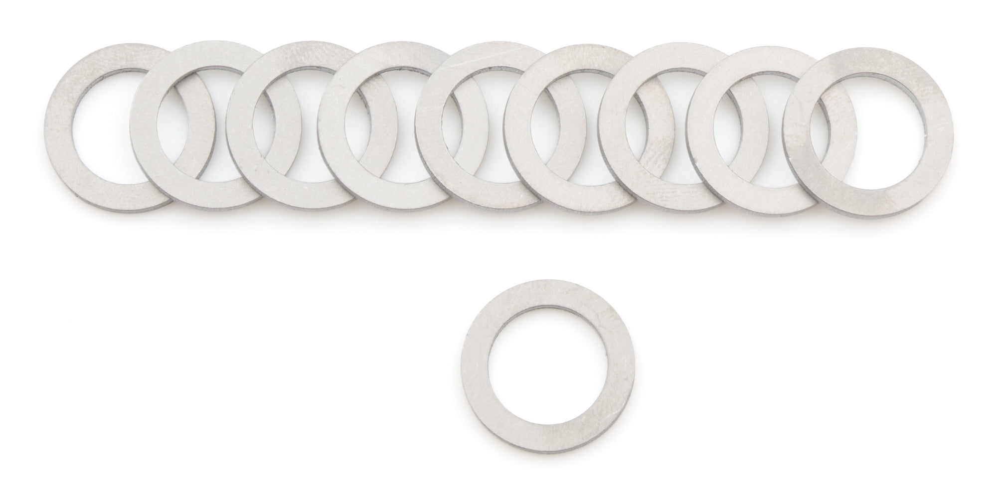 Russell 683990 Crush Washer Set for Brake Lines, 12mm and 7/16 Inch Sizes, Aluminum, Natural Finish, Pack of 10