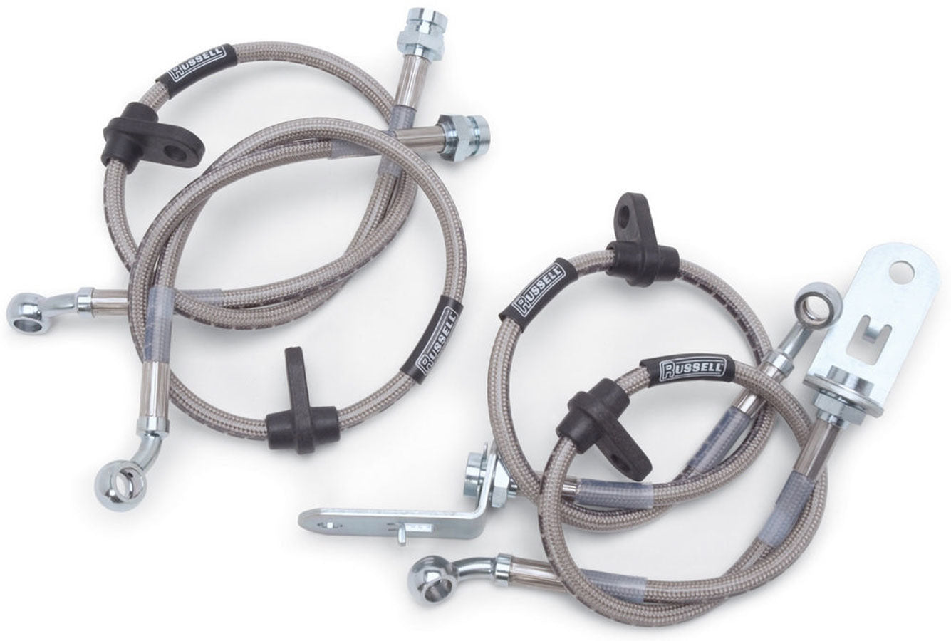Russell DOT Brake Hose Kit for Honda Civic SI 2006-2011 Braided Stainless Steel