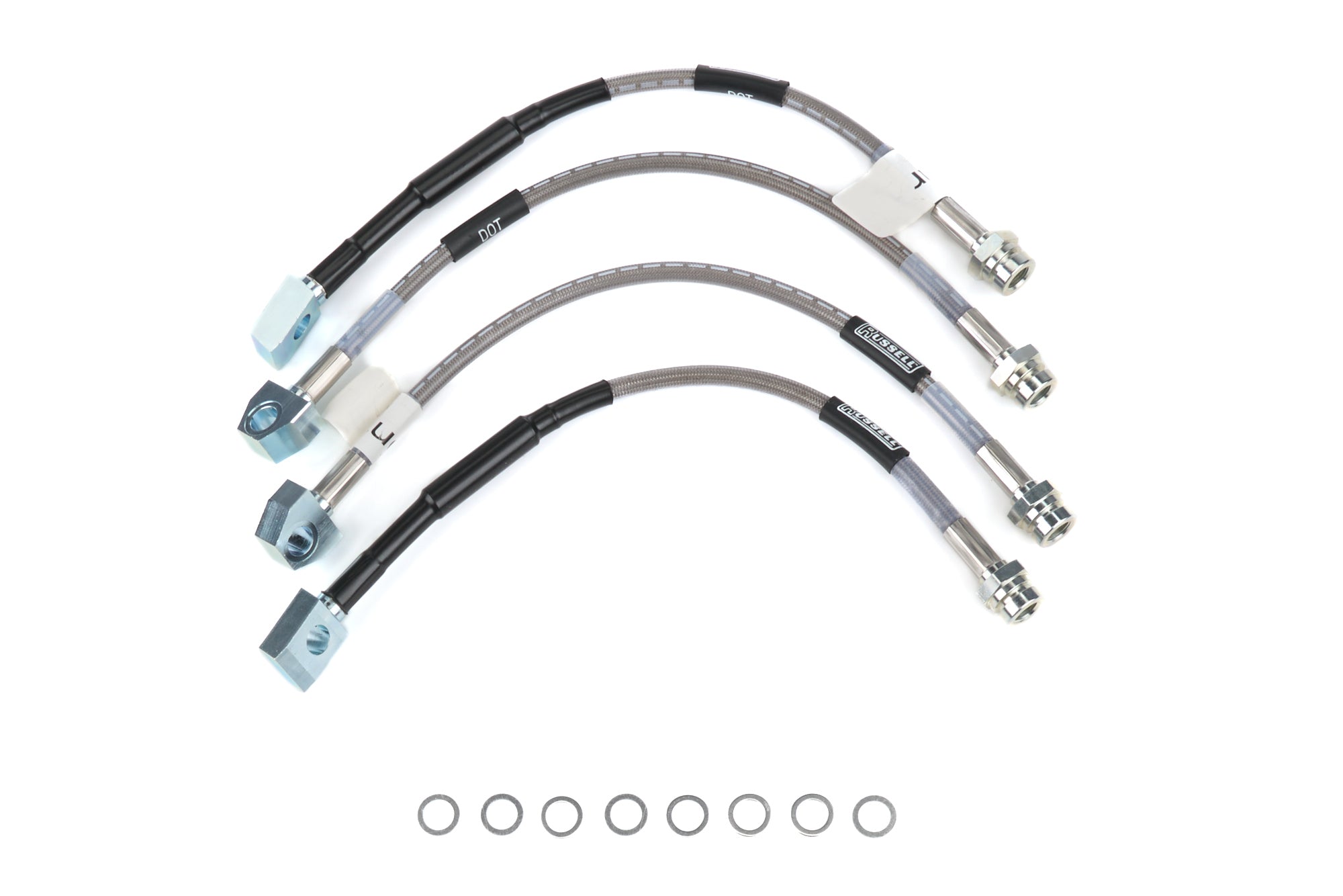 Russell S/S Brake Line Kit 88-92 Chevrolet Corvette Braided Stainless DOT Approved