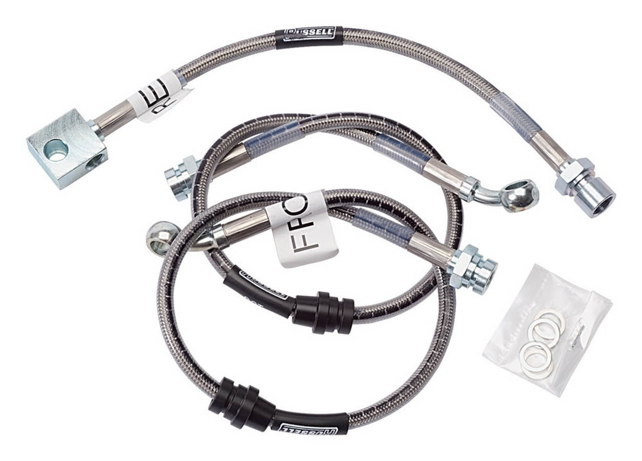 Russell Brake Hose Kit 692050 for GM F-Body 1984-1988 Stainless Steel Braided DOT Approved