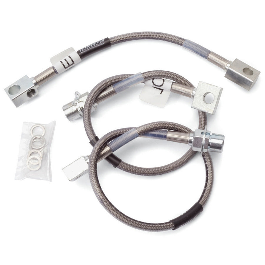 Russell Brake Hose Kit 693010 for 1987-1993 Ford Mustang with Braided Stainless Steel Construction