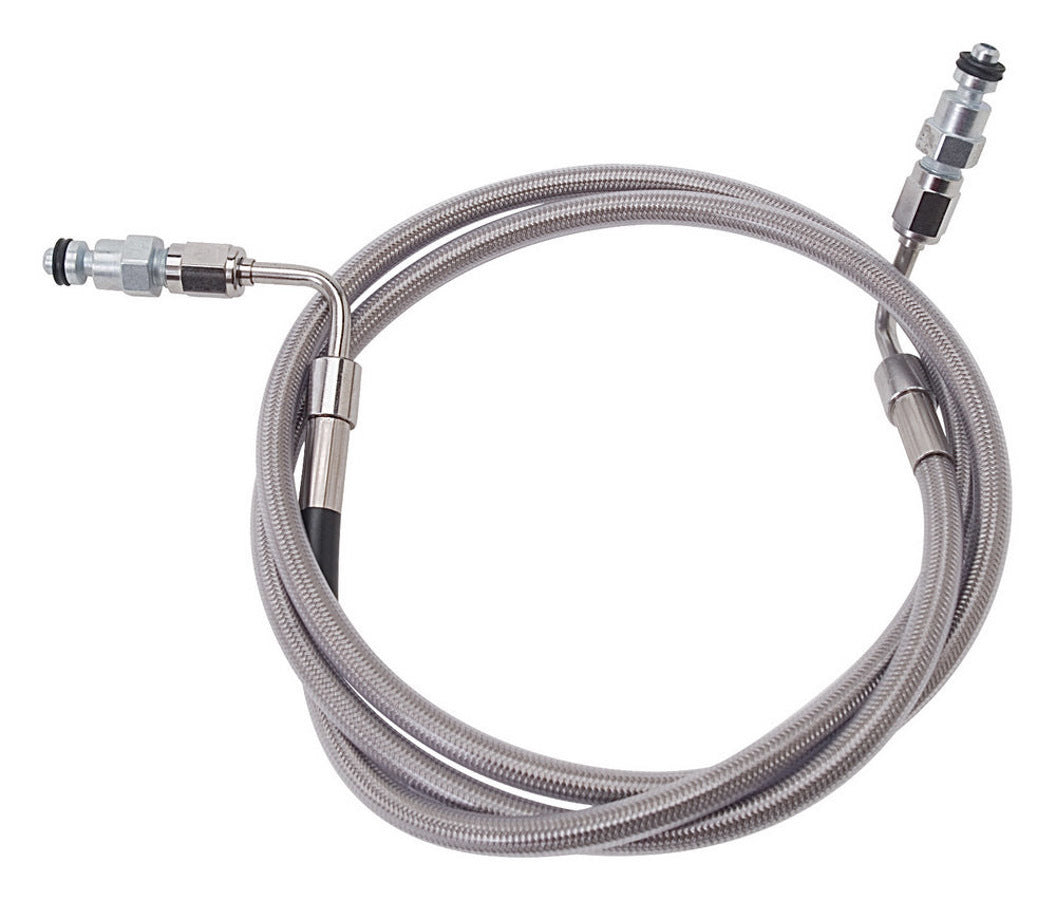 Russell 694870 Clutch Hose Kit for Jeep Wrangler TJ 1997-2006 Braided Stainless Steel with Quick Disconnect