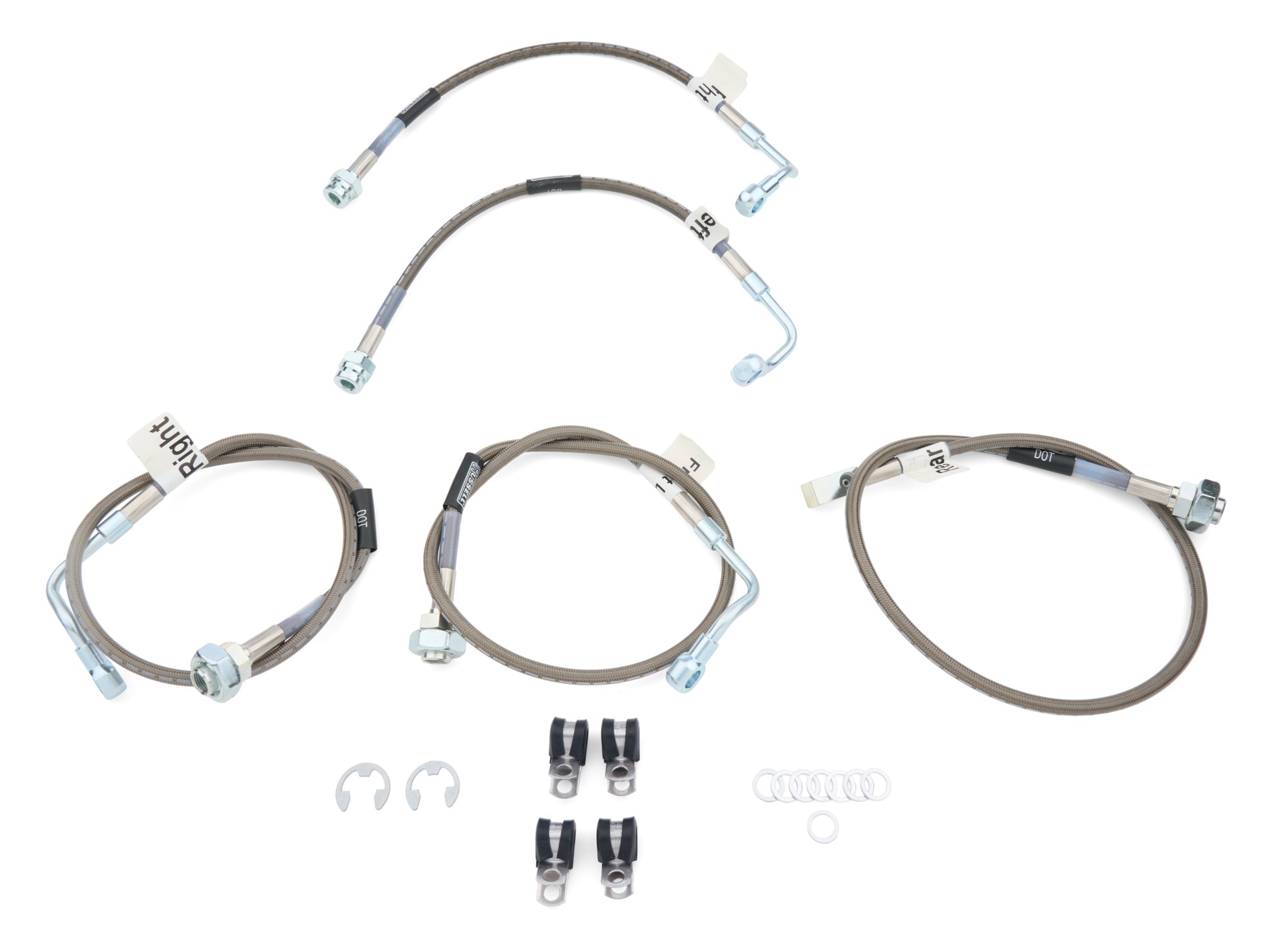 Russell Brake Hose Kit 695760 for 1999-2006 GM 1500 Fullsize Trucks, Braided Stainless Steel, 4-7 Inch Lift