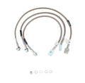 Russell Brake Hose Kit for Jeep CJ 1982-1986, Street Legal, DOT Approved, Braided Stainless Steel, 4-Inch Lift