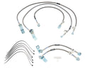 Russell Brake Hose Kit 696510 for Ford F-250 and F-350 with 6 Inch Lift, Braided Stainless Steel, DOT Approved
