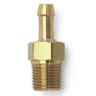 Russell 697000 Brass Hose Fitting with 3/16 Inch Hose Barb to 1/8 Inch NPT Male Adapter