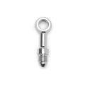 Russell R4047C 10mm Banjo to -3AN Straight Male Adapter, Stainless Steel, Chrome Plated