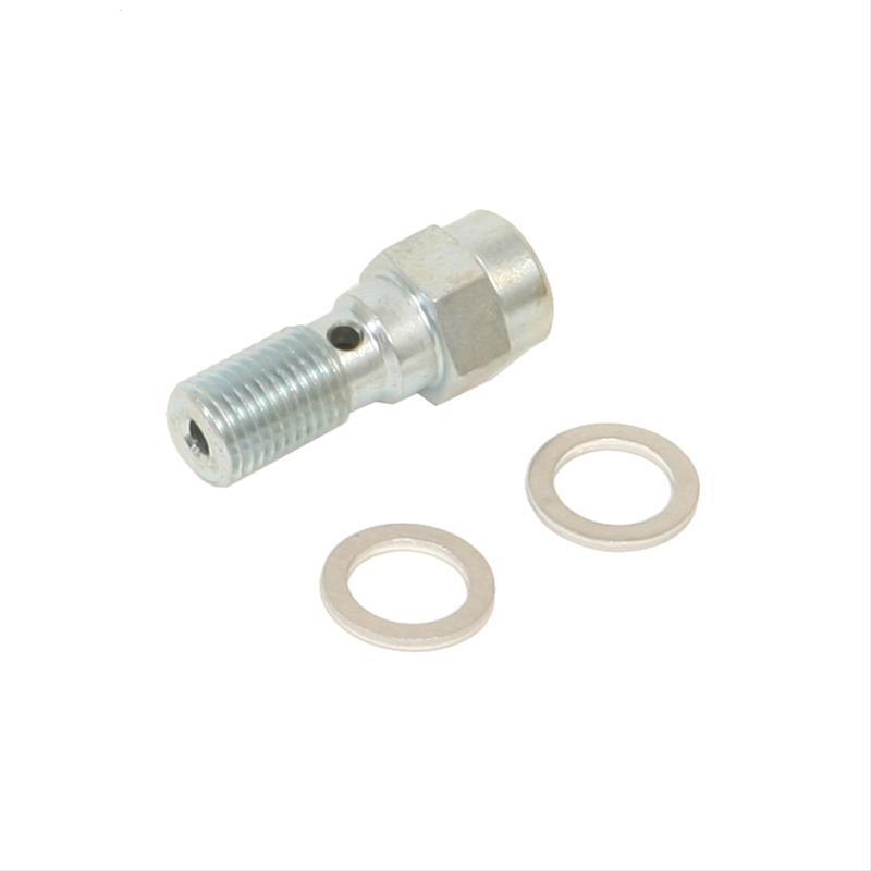 Russell R40505 1/8 Inch NPT Female to 3/8-24 Inch Steel Banjo Fitting with Chrome Finish
