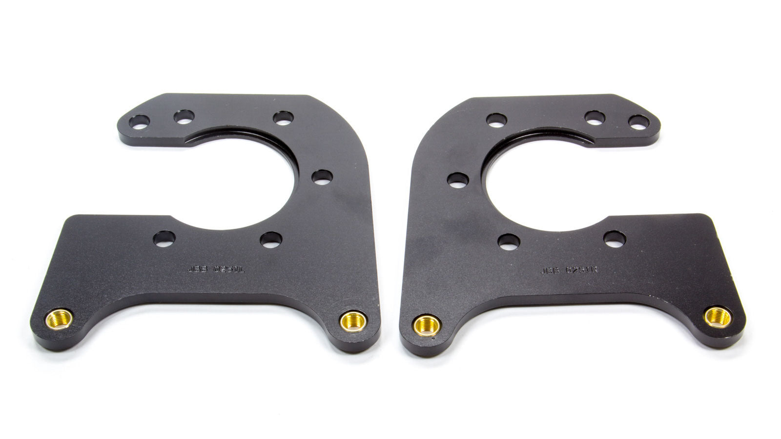 Wilwood 249-0251L/R Rear Aluminum Brake Caliper Brackets for Dynalite Calipers, Black Anodized, Pair