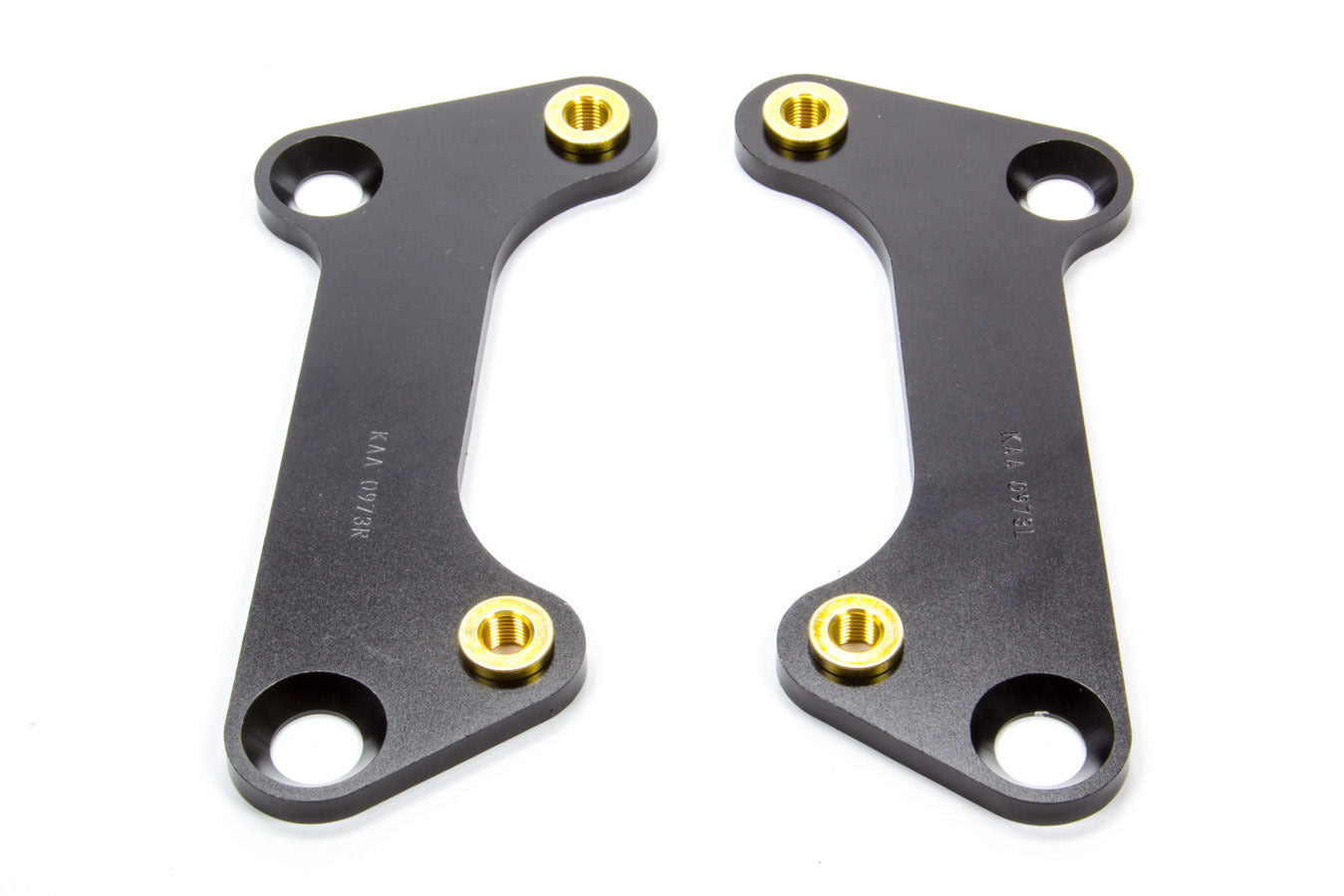 Wilwood 249-0973L/R Front Brake Caliper Bracket Set for GM F-Body and X-Body with 10.75-Inch Rotor, Aluminum, Black Anodized