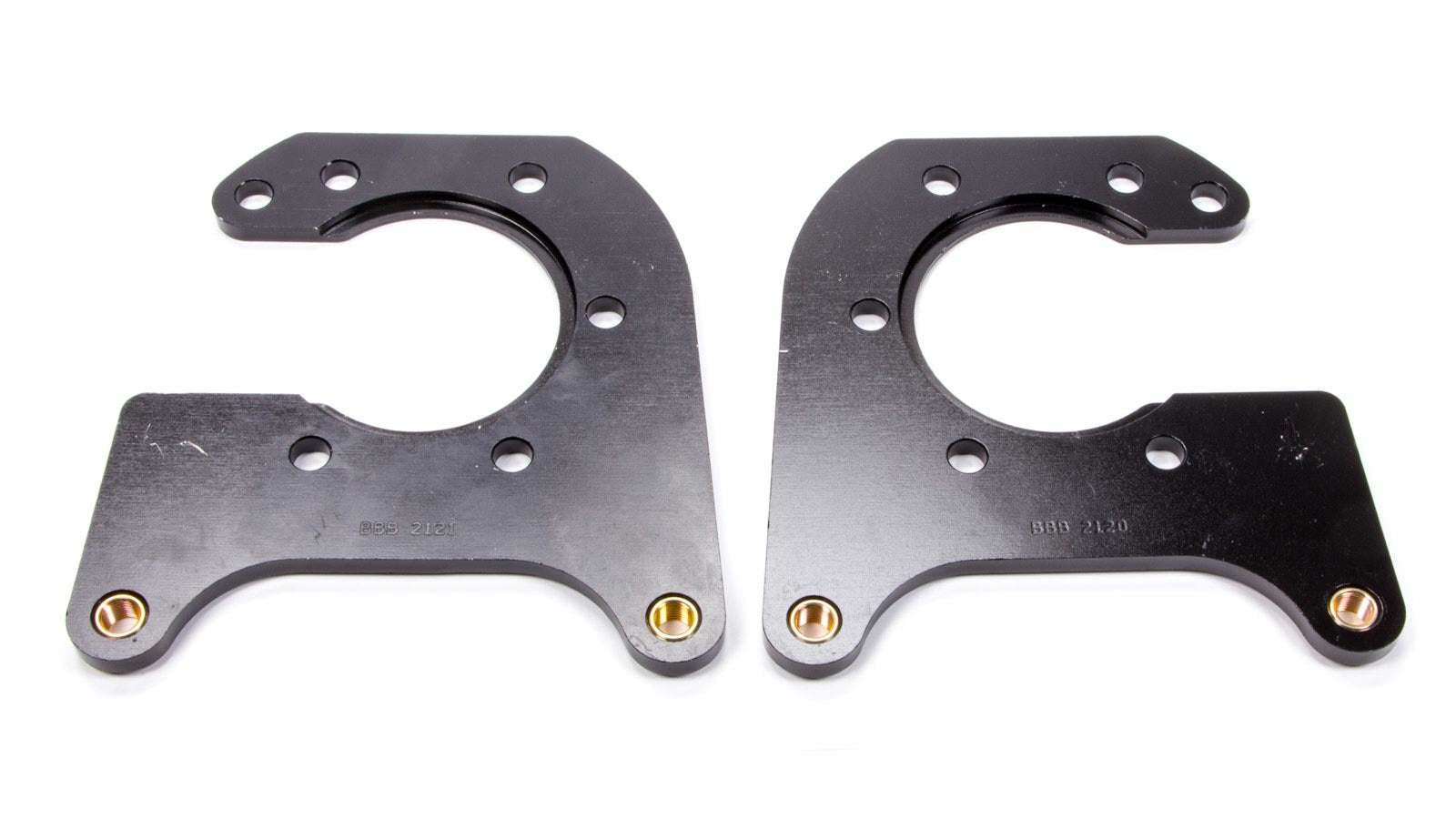 Wilwood 249-0250L/R Rear Aluminum Brake Caliper Brackets with Black Anodized Finish