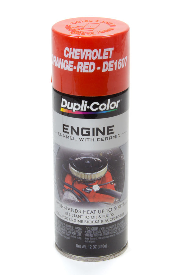 Dupli-Color DE1607 Chevy Orange High Temperature Engine Paint 12 oz Aerosol