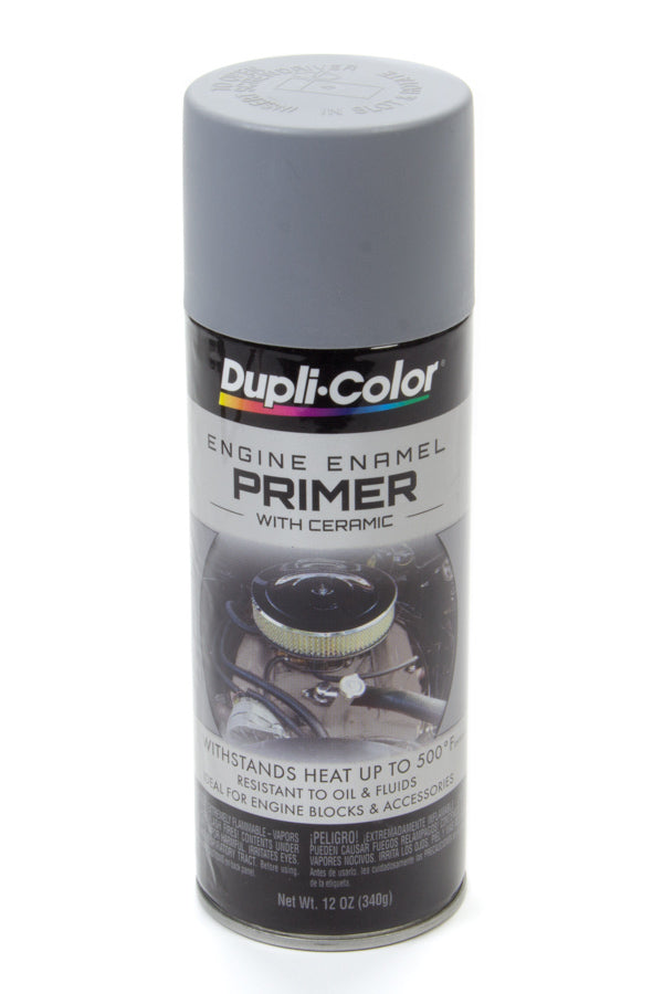 Dupli-Color DE1612 High Temperature Flat Gray Engine Enamel Spray Paint, 12 oz Aerosol