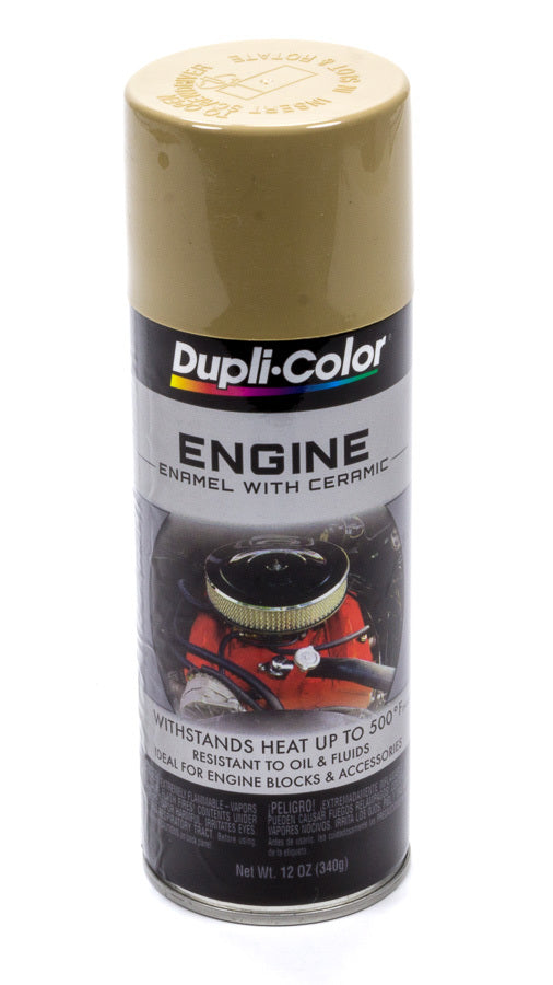 Dupli-Color DE1638 Cummins Beige High Temperature Engine Paint, 12 oz Aerosol