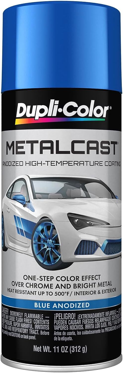 Dupli-Color MC201 Metalcast High Temperature Blue Anodized Aluminum Spray Paint