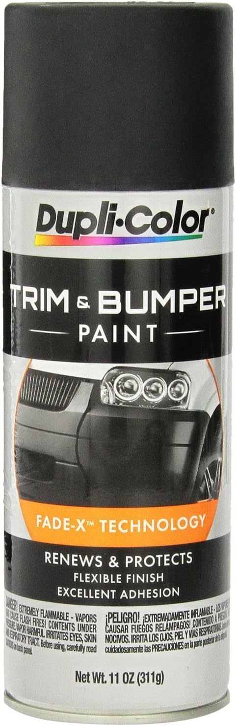 Dupli-Color TB101 Trim and Bumper Lacquer Paint in Black, 12 oz Aerosol