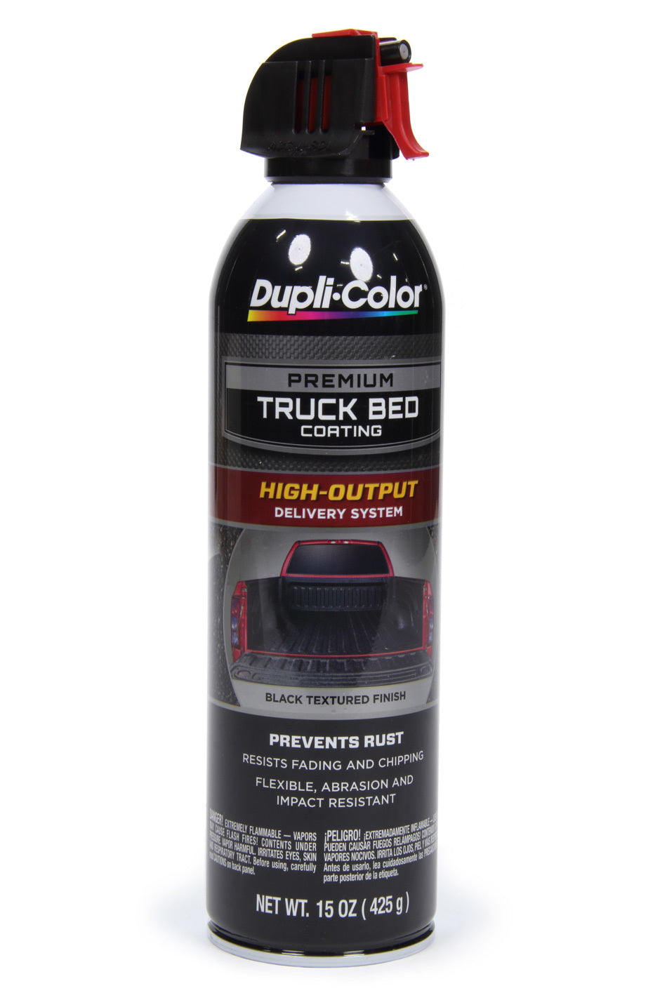 Dupli-Color Krylon TR350 Premium Truck Bed Coating, 15 oz Aerosol, Rubberized Black Finish