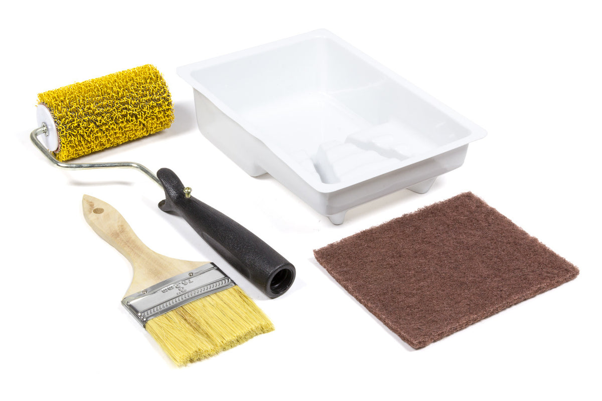 Dupli-Color Krylon TRG103 Truck Bed Coating Roller Kit with Chip Brush, Scuff Pad, and Tray