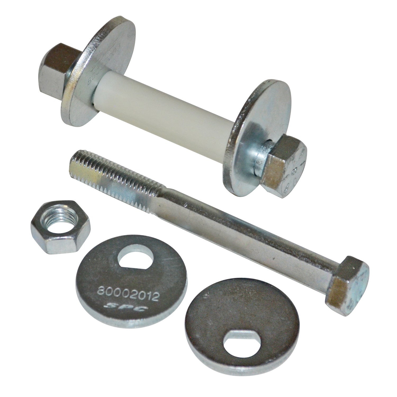 SPC Performance Caster and Camber Bolt Kit for Toyota Midsize SUVs and Trucks, 5/8-11 in Thread, Zinc Oxide Coating, 2-Piece Set