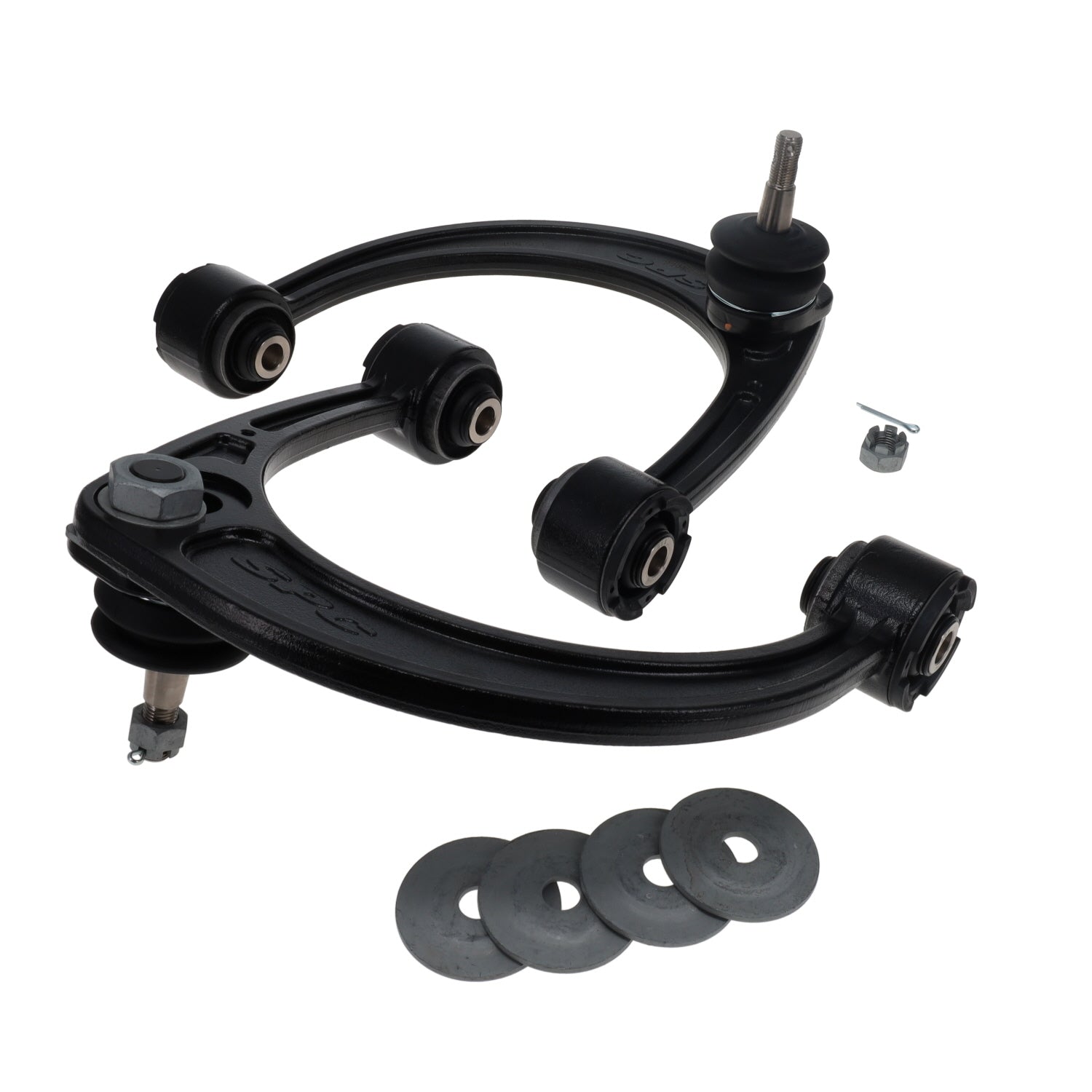 SPC Performance 35470 Upper Control Arms for Toyota Midsize Trucks, Adjustable Caster and Camber, Steel with Rubber Bushings