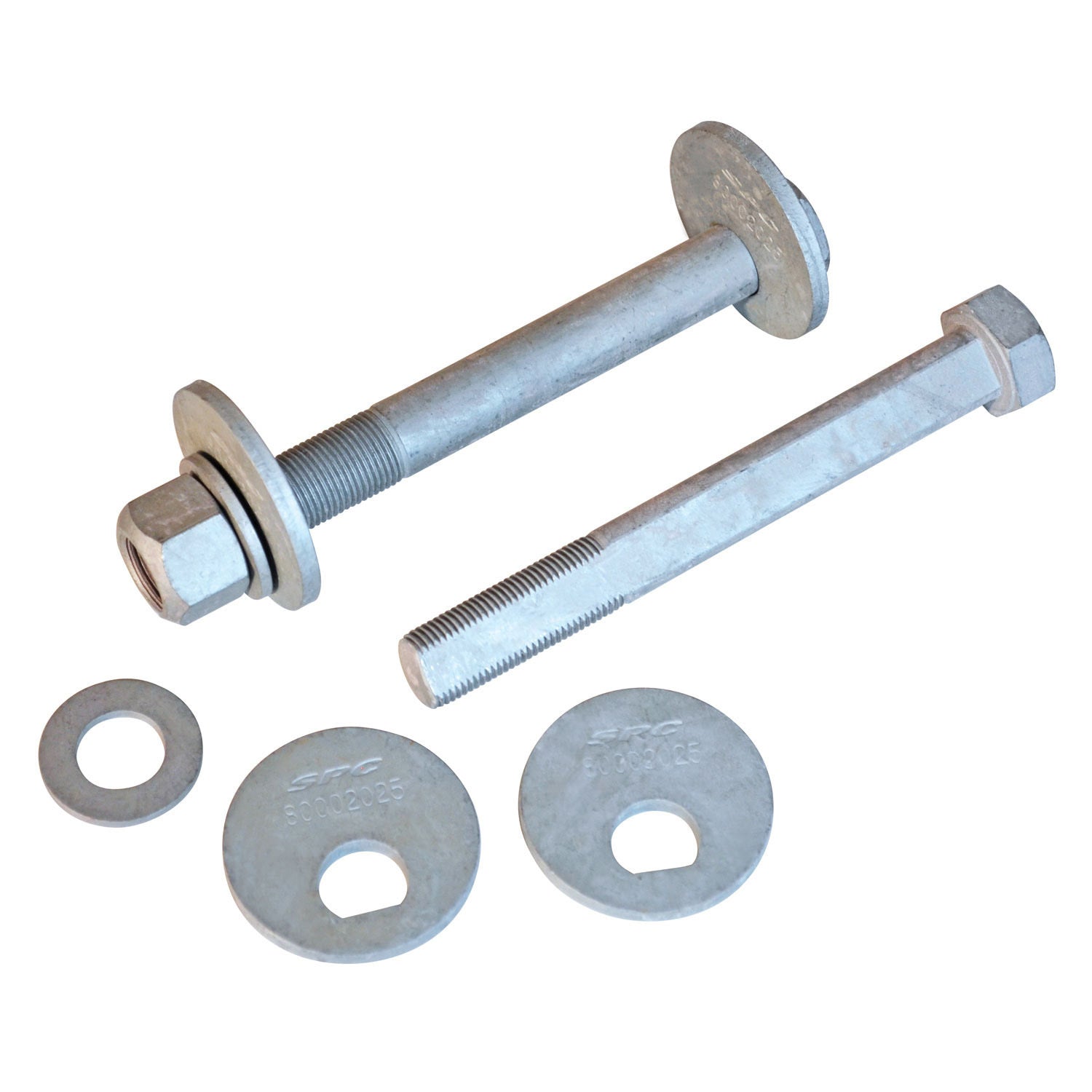 SPC Performance 82420 Caster and Camber Bolt Kit for Dodge Ram 1500 and Jeep Wagoneer, 18 mm x 1.5 Thread, Steel, Zinc Oxide Finish, Pair
