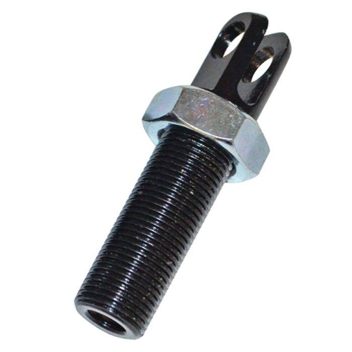 SPC Performance 92013 Pivot Plate Stud with Nut, 3/8 Inch Bore, 3/4-16 Right Hand Male Thread, 1/4 Inch Slot, Steel, Black Oxide Finish
