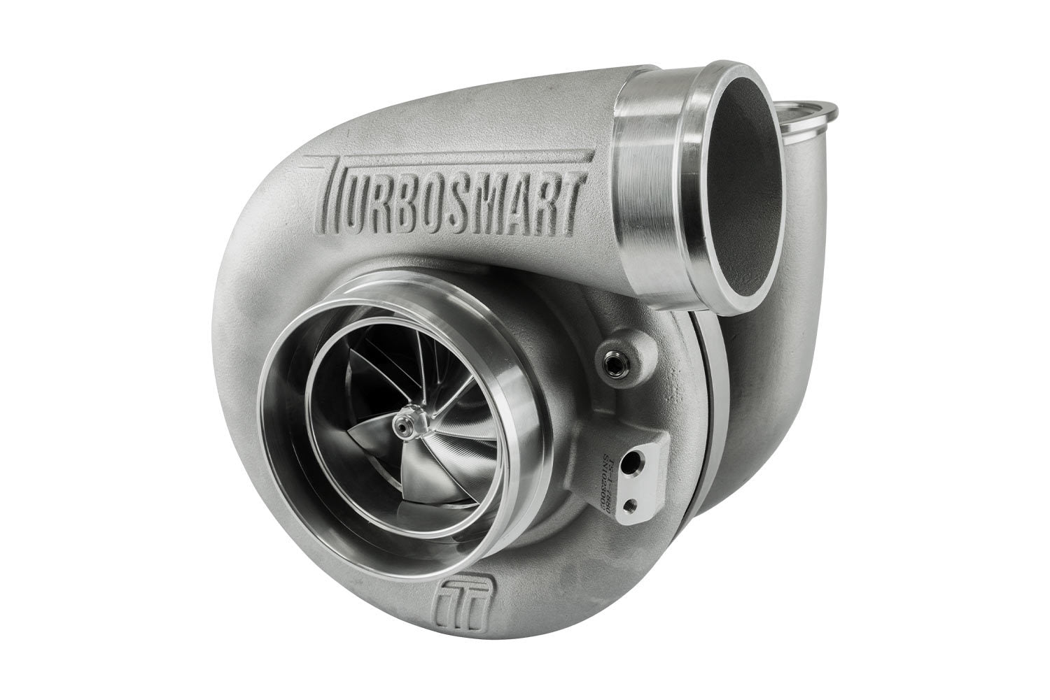 Turbosmart USA TS-1 Turbocharger 7880 with 78mm Inlet, V-Band Outlet, External Wastegate, Aluminum, Natural Finish