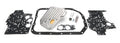 TCI 276005 Trans-Scat Automatic Transmission Shift Kit for GM 4L80E