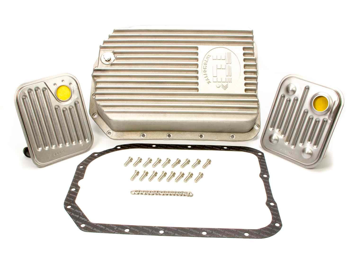TCI 278000 Deep Sump Aluminum Transmission Pan for GM 4L80E / 4L85E with 2 Quart Capacity