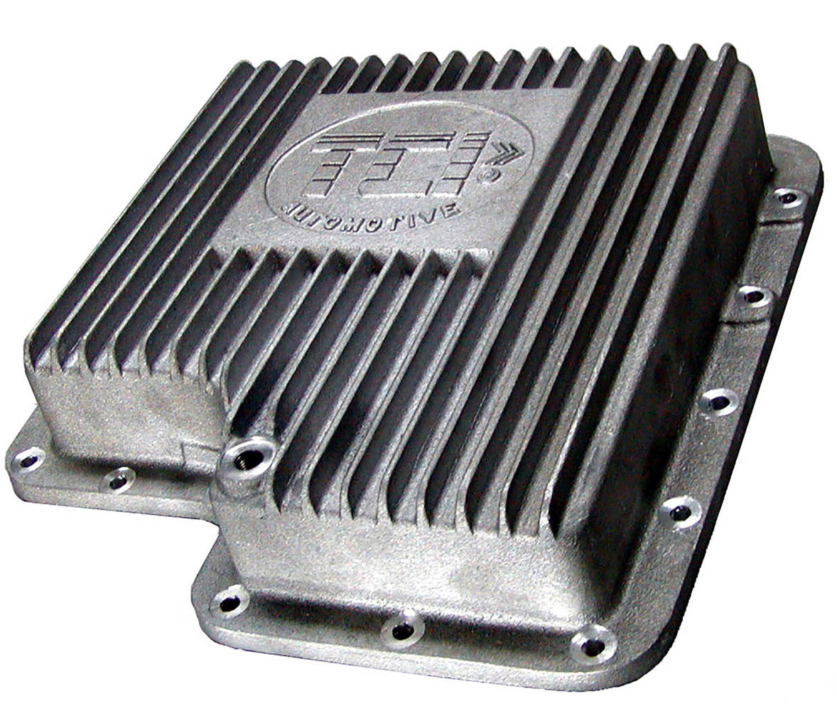 TCI C-6 Deep Aluminum Transmission Oil Pan with Finned Design and 2 Quart Capacity