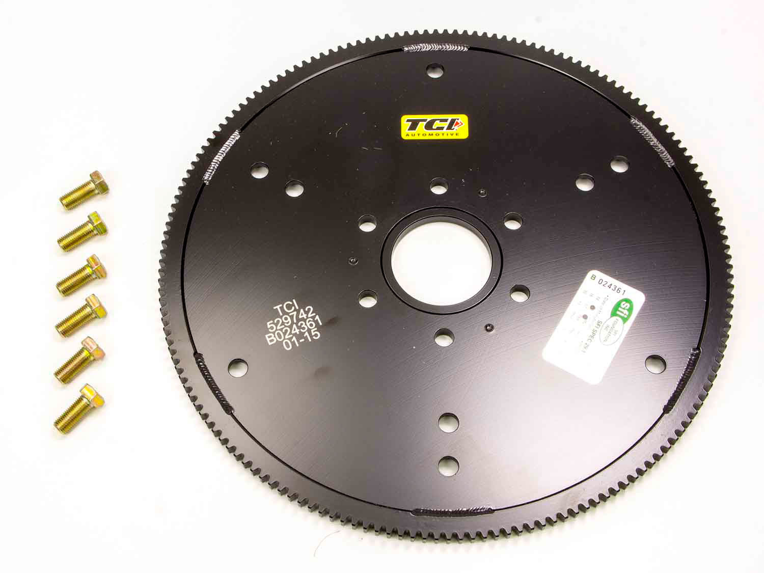TCI 529742 Flywheel for Ford 351M-460 with 164 Tooth Dual GM Pattern, Steel, Internal Balance