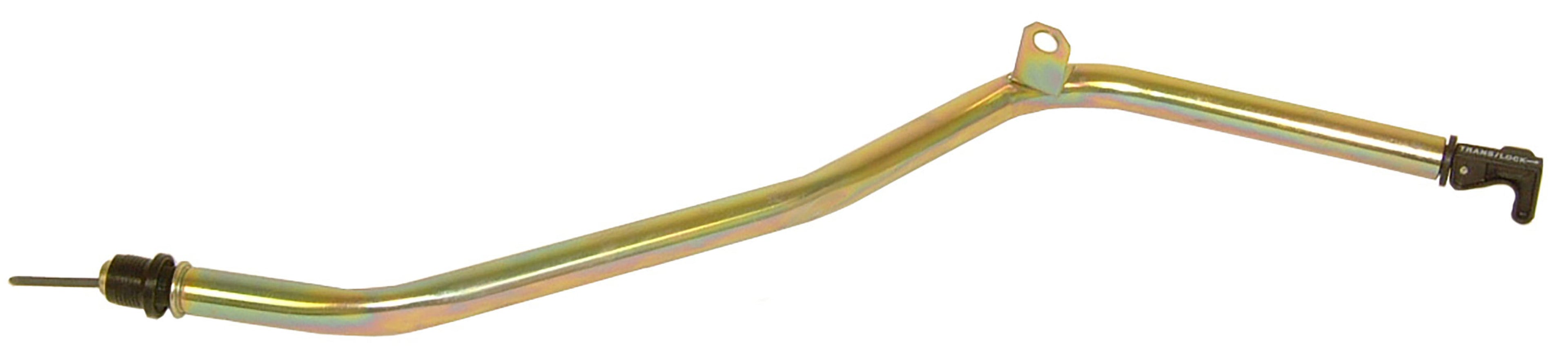 TCI GM TH400 Chevy Locking Transmission Dipstick, OEM Length, Steel, Cadmium Finish