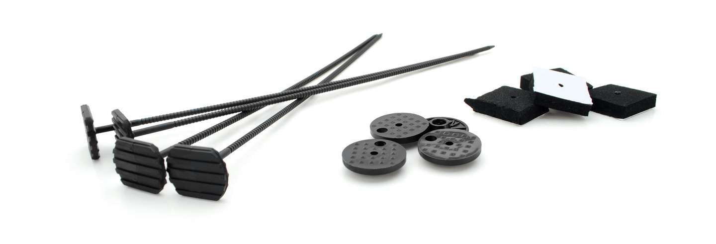 TCI 821500 Electric Fan Mount Kit with Mounting Rods, Locking Nuts, and Shock Pads